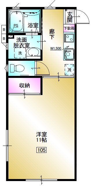 ギャレドノール 105号室