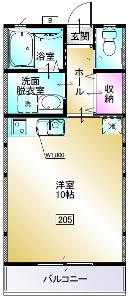 源水ヒルズ 205号室
