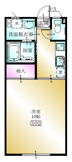 グロリエッタ2 102号室