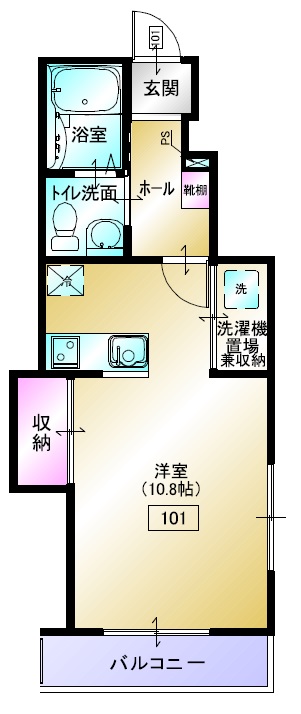 カーサディオB 101号室